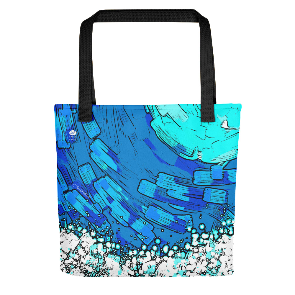 Froth & Foam Waves Tote bag - Laura Mellow Art